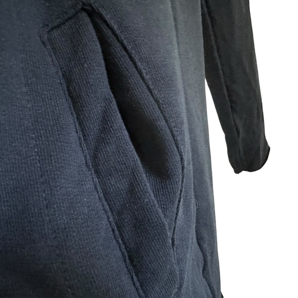 Zara Man Mens  Hooded Long Line Open Front Cardigan Pockets Long Sleeve NWT - Picture 6 of 10